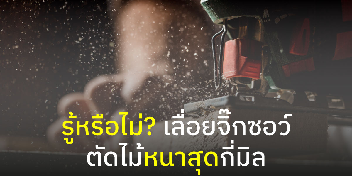 รู้หรือไม่? เลื่อยจิ๊กซอว์ตัดไม้หนาสุดกี่มิล