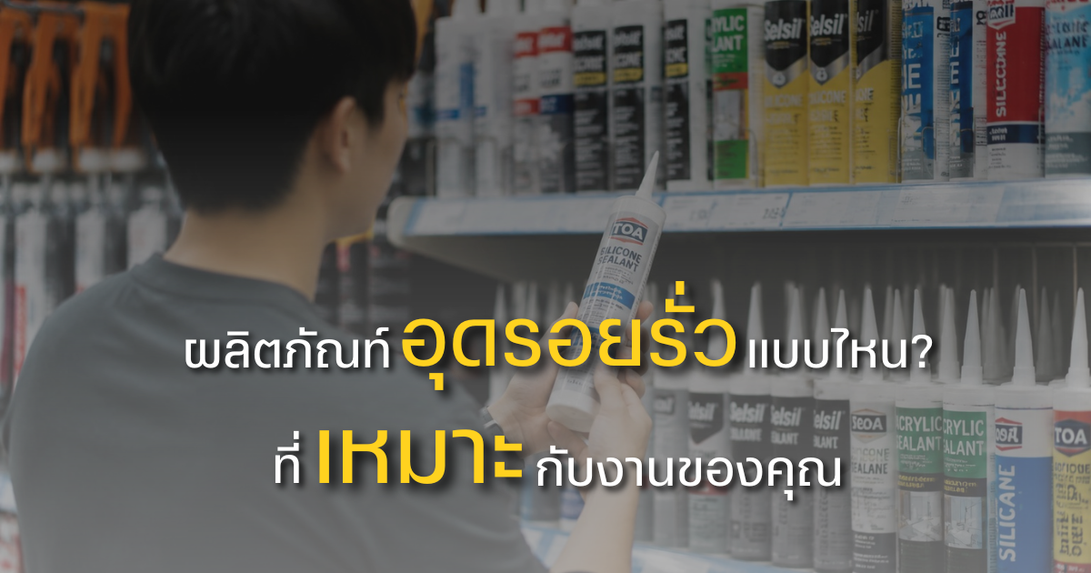 เลือกผลิตภัณท์อุดรอยรั่วอย่างไร ให้เหมาะกับงานคุณ?